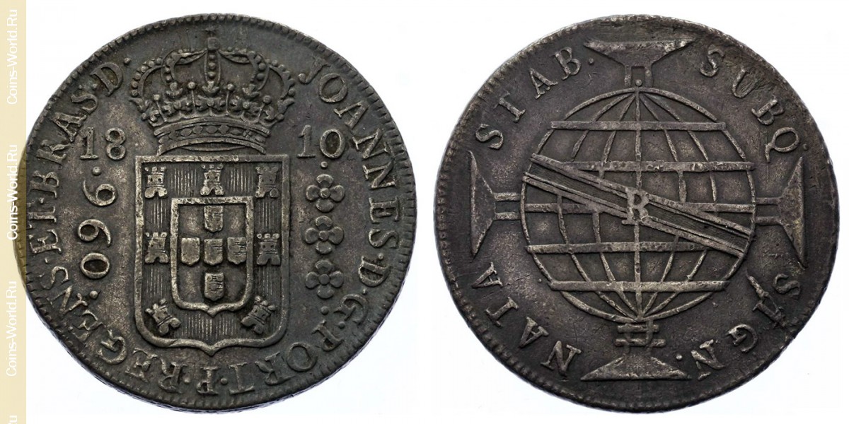 960 réis 1810 B, Brasil