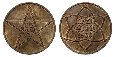 10 mazunas AH 1330 (1912)