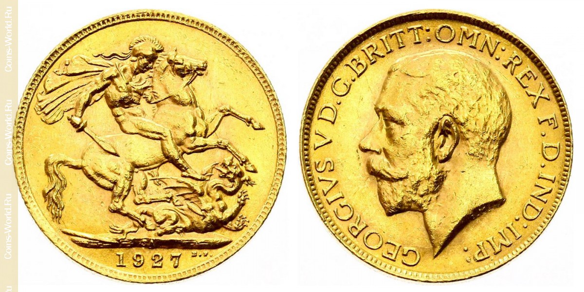 1 sovereign 1927, África do Sul