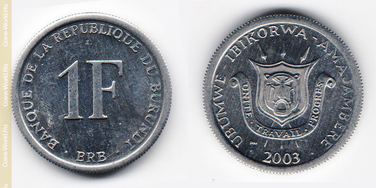 1 Franken 2003 Burundi