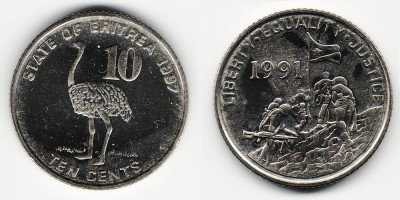 10 центов 1997 года