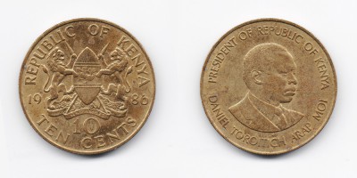 10 центов 1986 года