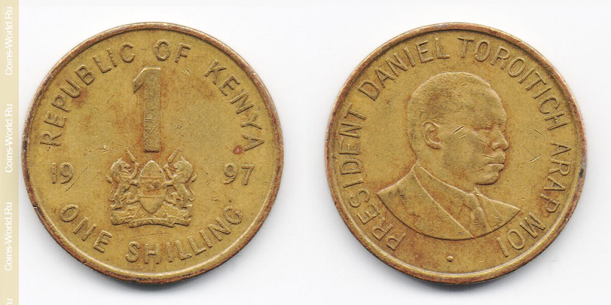 1 shilling 1997, Quênia
