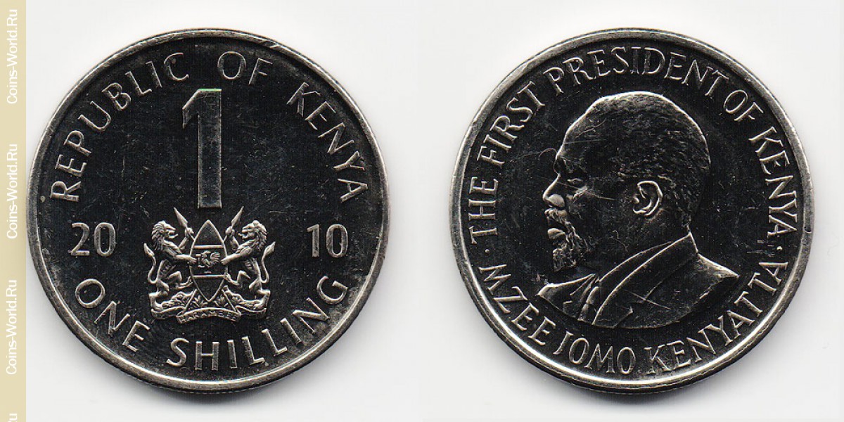 1 shilling 2010 Quênia
