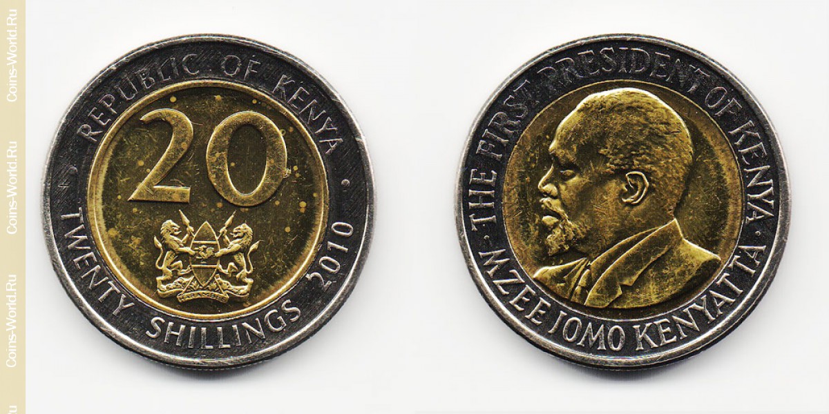 20 shillings 2010 Quênia