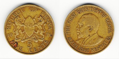 5 cêntimos 1971