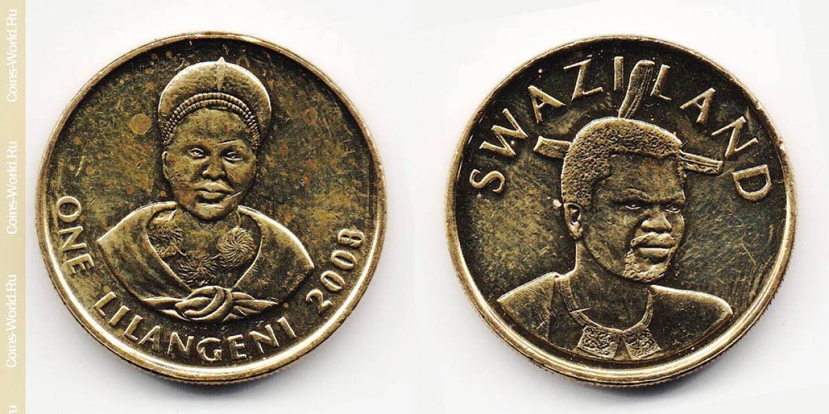 1 лилангени 2008 года Свазиленд