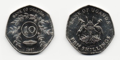 10 shillings 1987