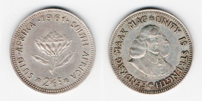 2 ½ цента 1961 года