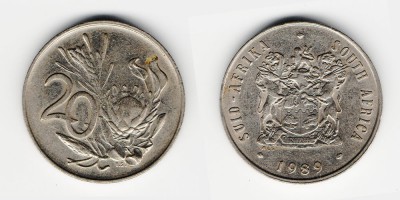20 центов 1989 года