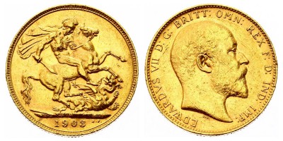1 sovereign 1903 P
