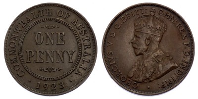 1 пенни 1923 года