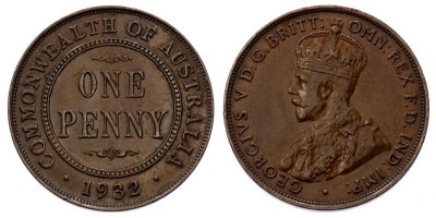1 пенни 1932 года