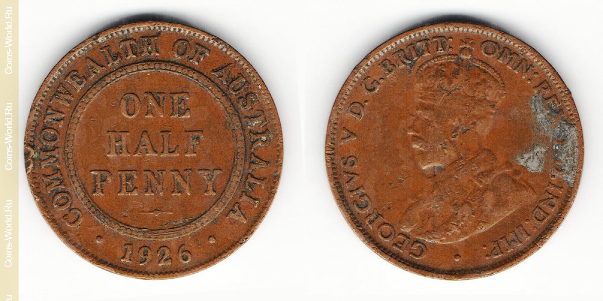 ½ Penny 1926 Australien