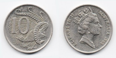 10 центов 1988 года