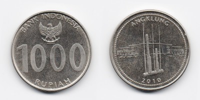 1000 rúpias  2010