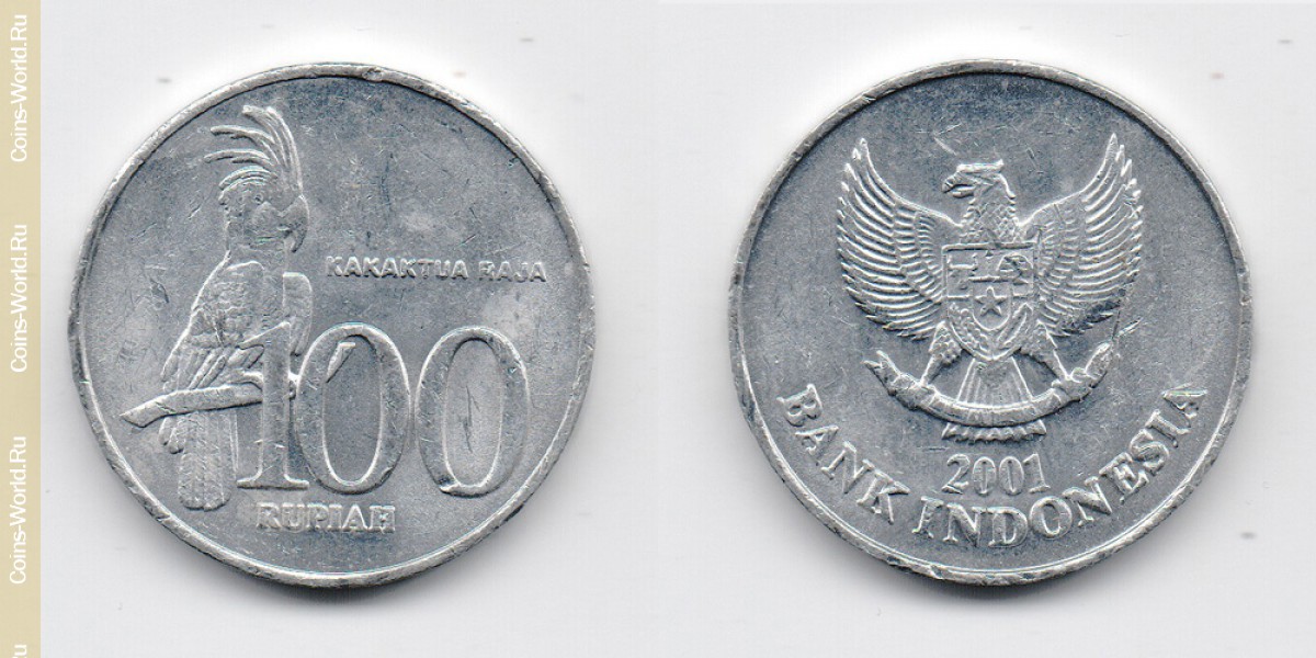 100 rupias  2001, Indonesia