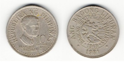 10 céntimos 1981