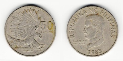 50 céntimos 1983