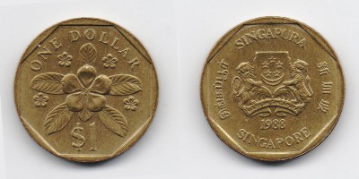 1 доллар 1988 года
