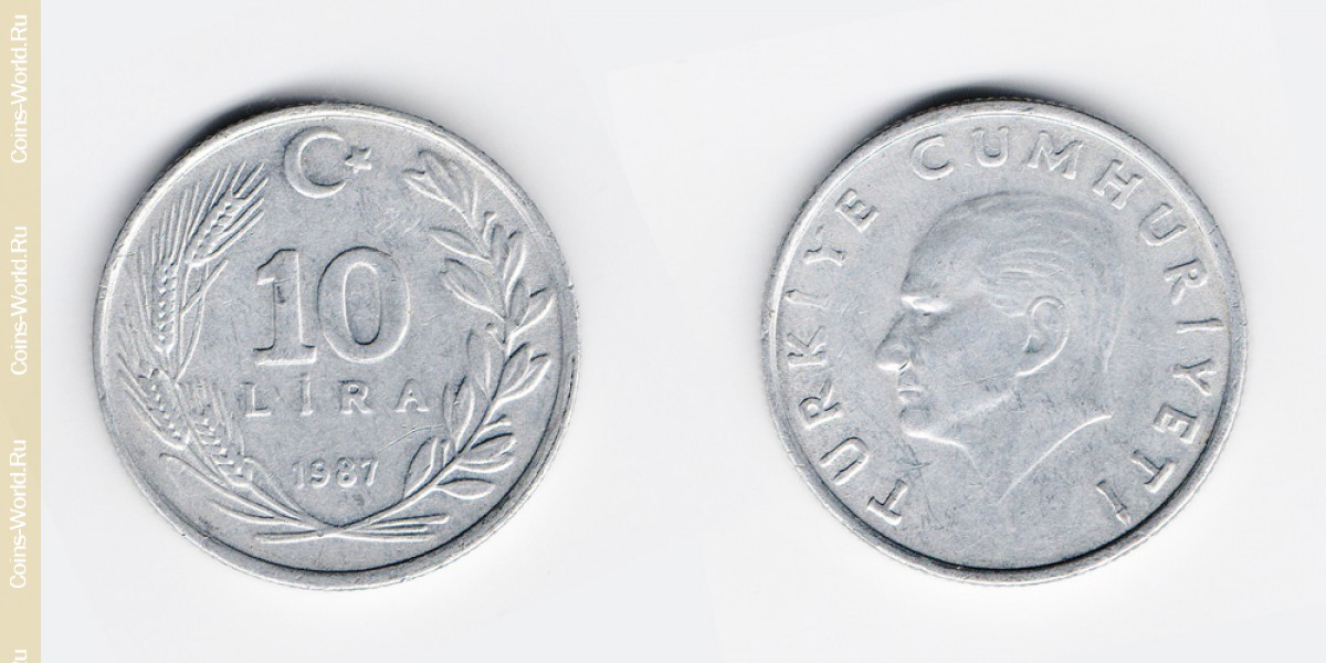 10 lira 1987, Turkey