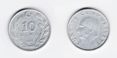 10 lira 1987