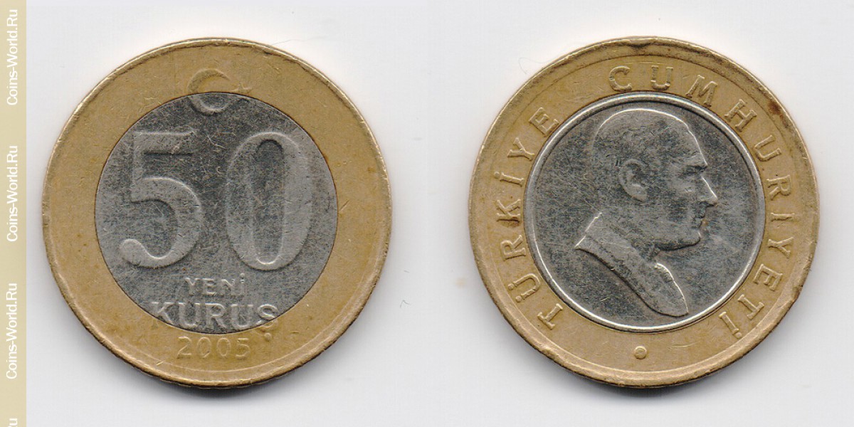 50 kurus 2005, Turquia
