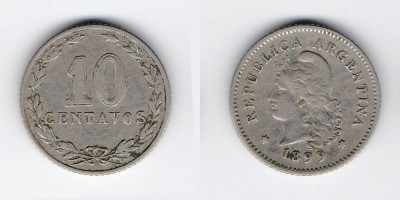 10 centavos 1899