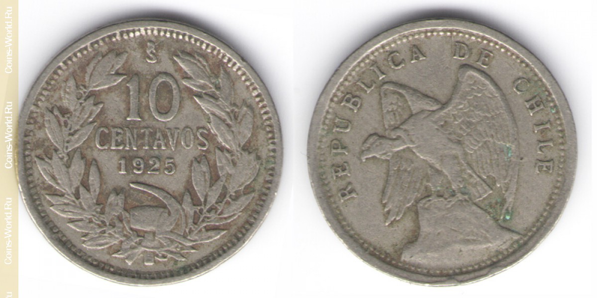 10 centavos 1925 Chile