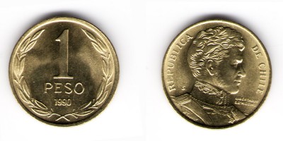 1 peso 1990