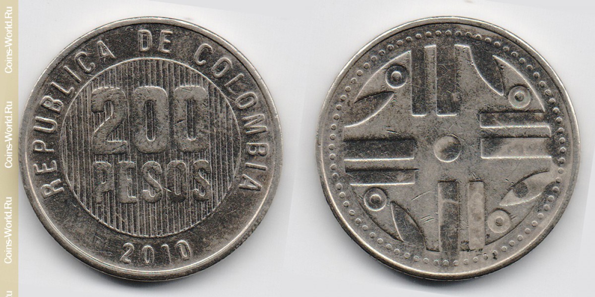 200 pesos 2010, Colômbia