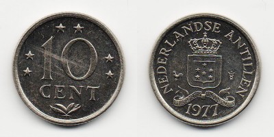 10 центов 1977 года