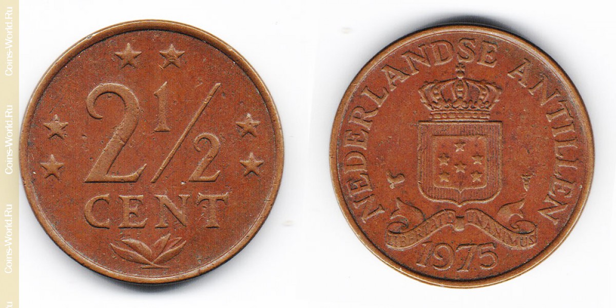 2½ centavos 1975 Antillas Holandesas
