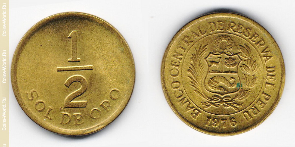 ½ Soles 1976 Peru