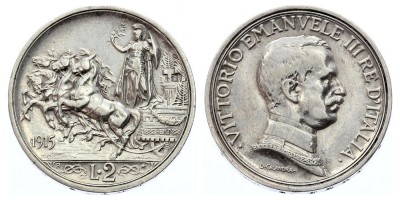 2 lire 1915
