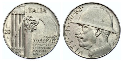 20 lire 1928