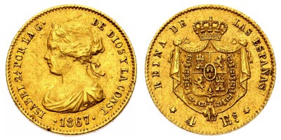 4 escudos 1867