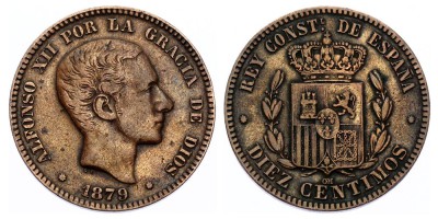10 céntimos 1879
