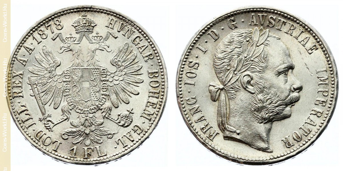 1 флорин 1878 года, Австрия
