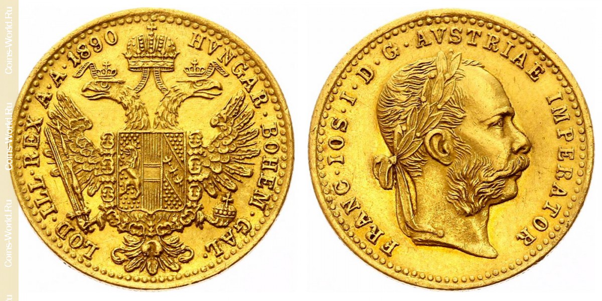 1 ducado 1890, Áustria