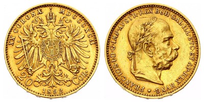 20 крон 1892 года