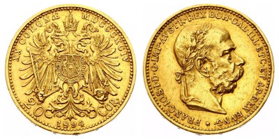 20 coronas 1894