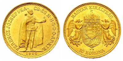 10 coronas 1908
