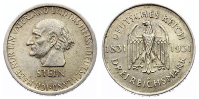 3 reichsmark 1931