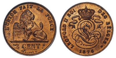 2 céntimos 1876