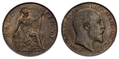 ½ Penny 1902