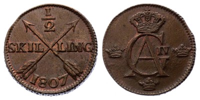 ½ скиллинга 1807 года