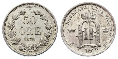 50 эре 1875 года