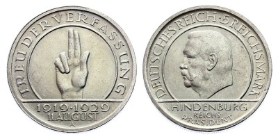 5 reichsmark 1929 A