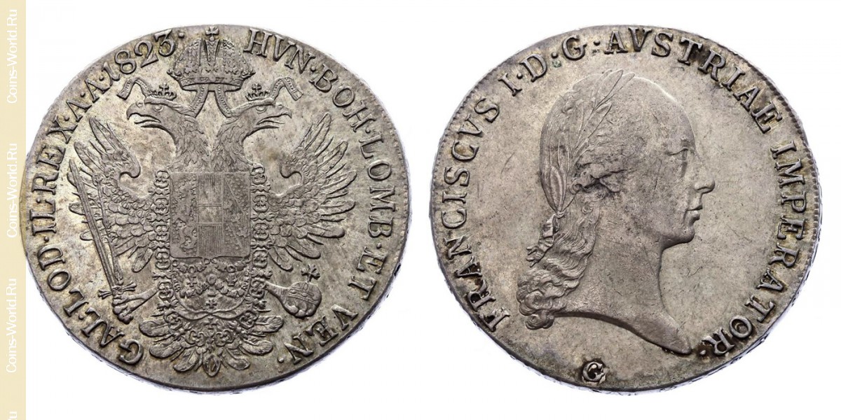 1 Taler 1823 G, Österreich 